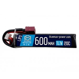 АКБ BlueMax 600mAh LiPo 11.1v 20C (PDW) w/ Deans 18 x 16.5 x 75mm Т-коннектор